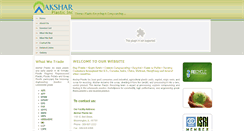 Desktop Screenshot of aksharplastic.com